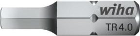 Wiha Bit Standard 25 mm Sechskant mit Bohrung 1/4" TR3,0 mm aus Edelstahl in Silber - Bild 1