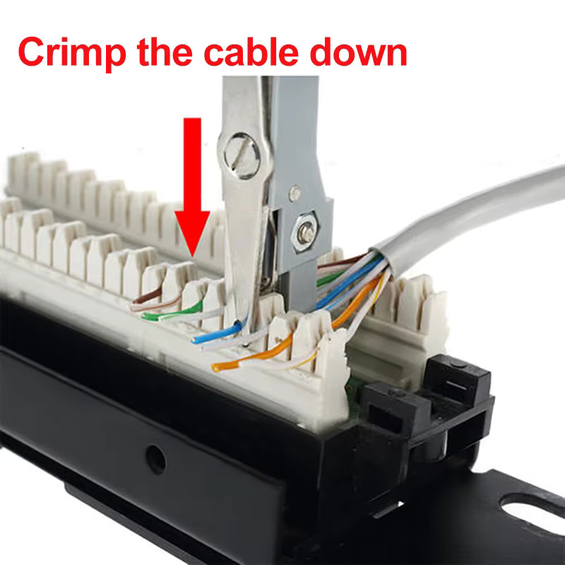 OULLX Kabelabisolierwerkzeug und Crimpwerkzeug-Set für RJ11, RJ45 LAN und Telekommunikations-Telefonkabel mit LSA-Plus Technologie - Bild 2