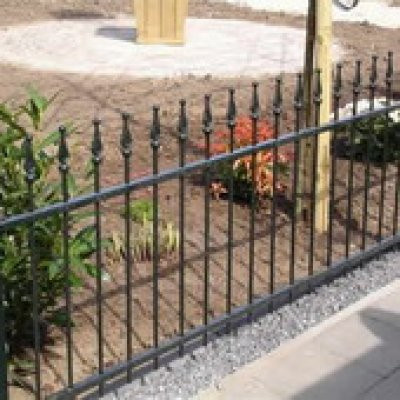 Schmuckzaun aus Schmiedeeisen für deinen Garten B: 200 cm, H: 60 cm - Bild 1