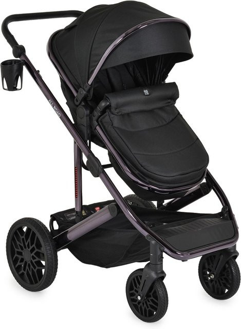 Moni Kombikinderwagen 3 in 1 All Road mit Babyschale, Sportsitz und Tragetasche in Schwarz - Bild 1