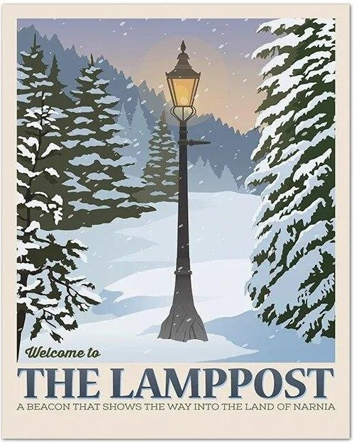 Narnia-Karte Poster im Vintage-Stil als Fantasy-Wandkunst, mehrfarbig, Breite: 30 cm, Höhe: 40 cm - Bild 1