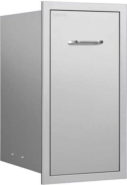 Buying Solutions MB Müllschublade für Außenküche aus Edelstahl in Silber, B/T/H: 34,39 x 49,81 x 65,51 cm - Bild 1
