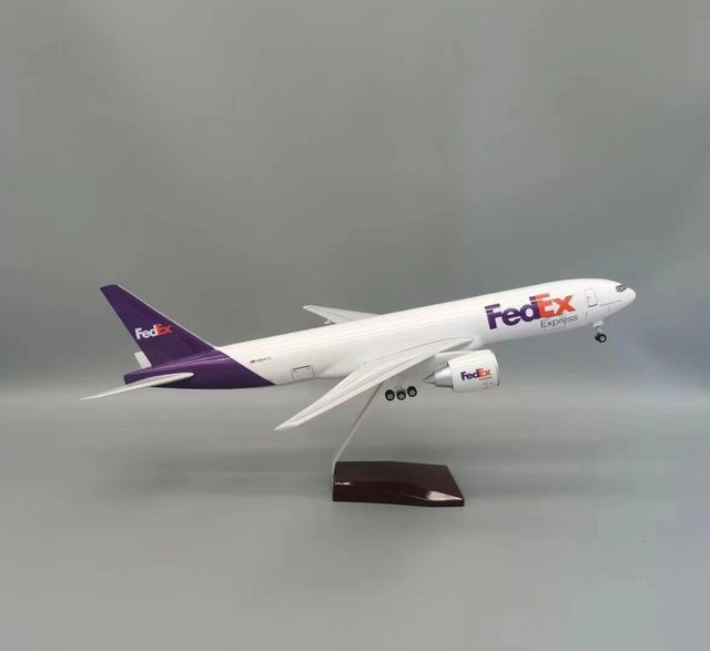 ZOCO B777 FedEx Cargo Airways Flugzeug Modell, 1/157 Maßstab, Harz - Bild 1