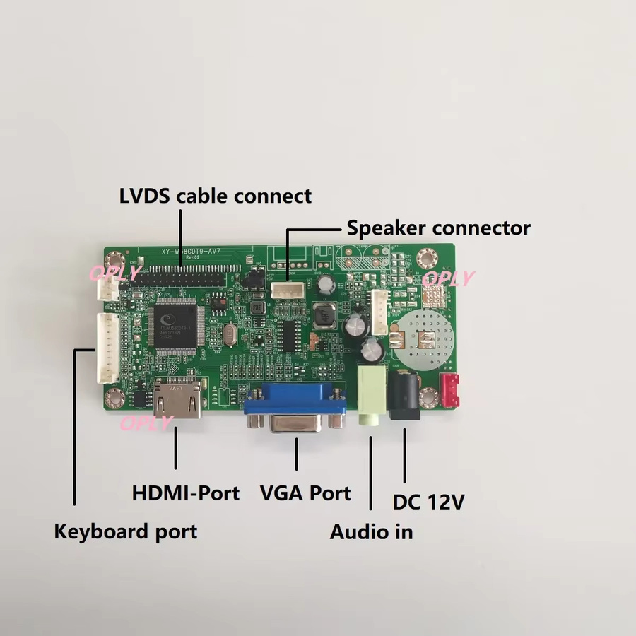 OPLY 58C Controller-Board HDMI und VGA für 15,6 Zoll LED LCD Bildschirm LTN156AT35-H01 LTN156AT35 LTN156AT35-W01 Auflösung 1366x768 Green - Bild 2
