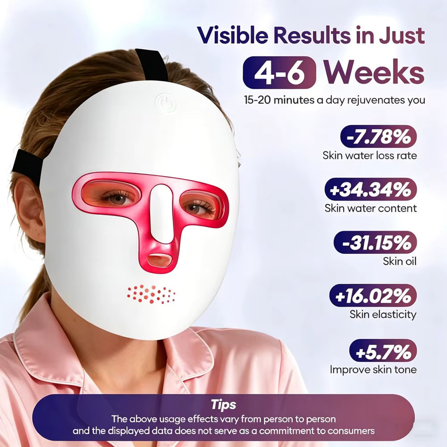 Forevrelily LED-Gesichtsmaske, kabellos, Unisex - Bild 4