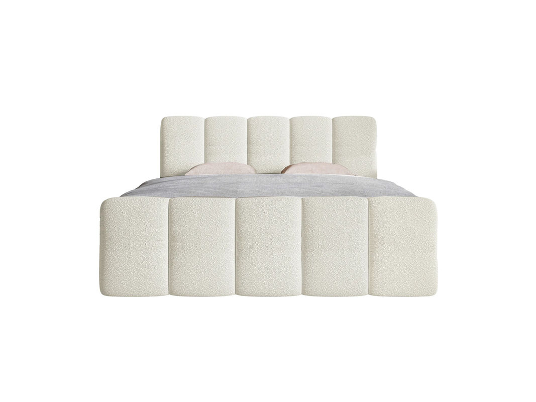 Juskys Boxspringbett Manitoba mit Topper und hochwertiger Polsterung, Farbe: Creme, B/T/H: 180 x 200 cm - Bild 3