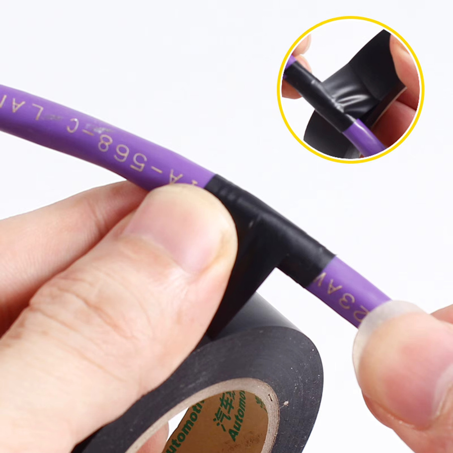 Flammhemmendes PVC Elektrisches Isolierband in Schwarz für Kabelbaumreparaturen und Automobilanwendungen - Bild 3