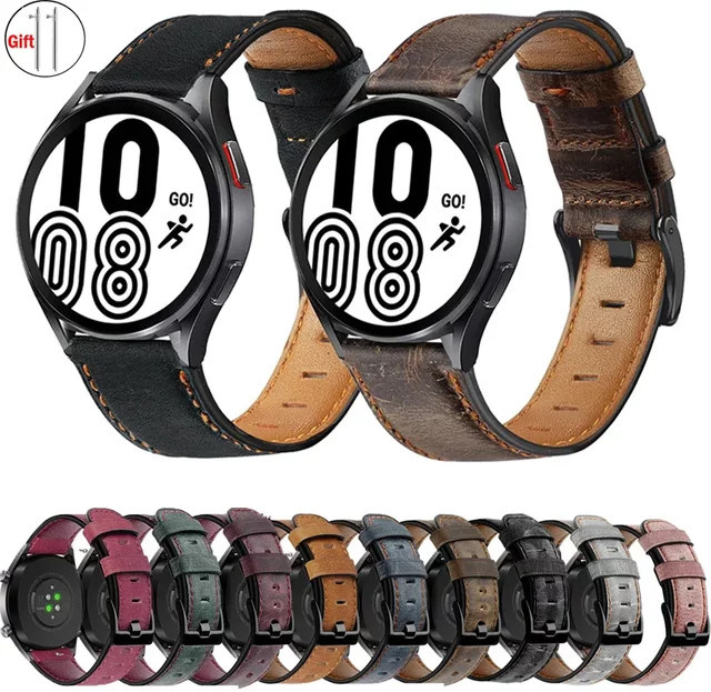 Retro-Lederarmband, 20 mm, 22 mm, Unisex, Vintage - Bild 1