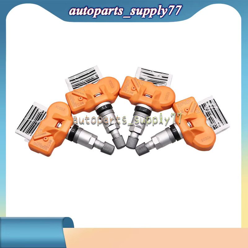 GANGLE Reifendruck Überwachung Sensor Set 4er Pack 433MHz TPMS für BMW X1 E84 X3 F25 X5 E70 X6 E71 Z4 E89 in Orange - Bild 2