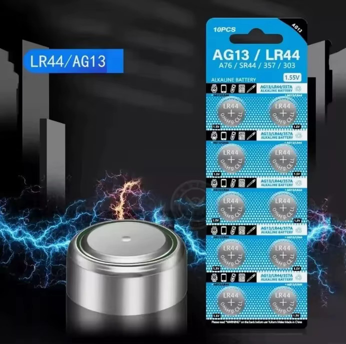 NDNNAS Knopfzellen LR44 AG13 Lithium-Batterien 1,55 V in Silber - Bild 2