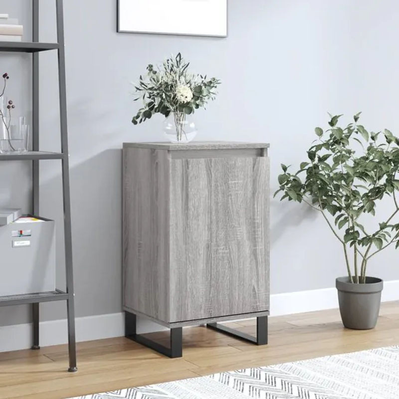 Vidaxl Kommode Modern in Grau aus Holzwerkstoff und Metall, B/T/H: 40 x 35 x 70 cm - Bild 1