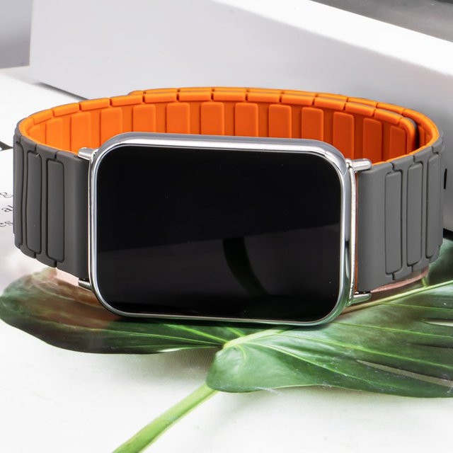 Geekthink Uhrenarmband Silikon, Magnetarmband, Schwarz, Unisex - Bild 1