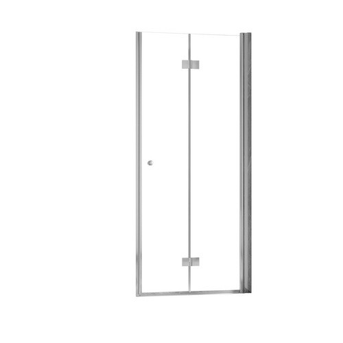 Schulte Garant 2.0 Drehfalttür in Nische, Farbe Silber, Glas transparent, B: 90 cm, H: 200 cm - Bild 2