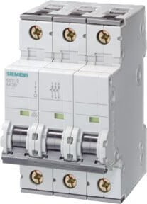 Siemens Leitungsschutzschalter 5SY4350-7 50A 3-polig 10kA - Bild 1