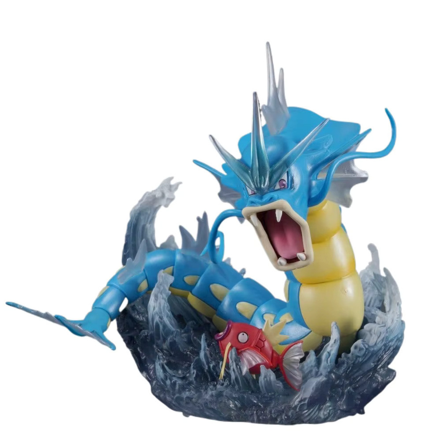 Bandai Pokemon Gyarados Anime Figur aus PVC in Blau, 20 cm Höhe - Bild 3