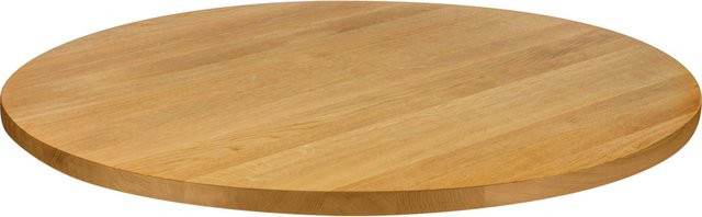 VEGA Indoor-Tischplatte Kentucky rund aus Eiche in Natur, Durchmesser: 120 cm, Höhe: 3 cm - Bild 1