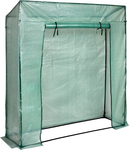 Floraworld Tomatenhaus Gewächshaus Grün mit Flachdach B: 195 cm, T: 60 cm, H: 215 cm - Bild 1