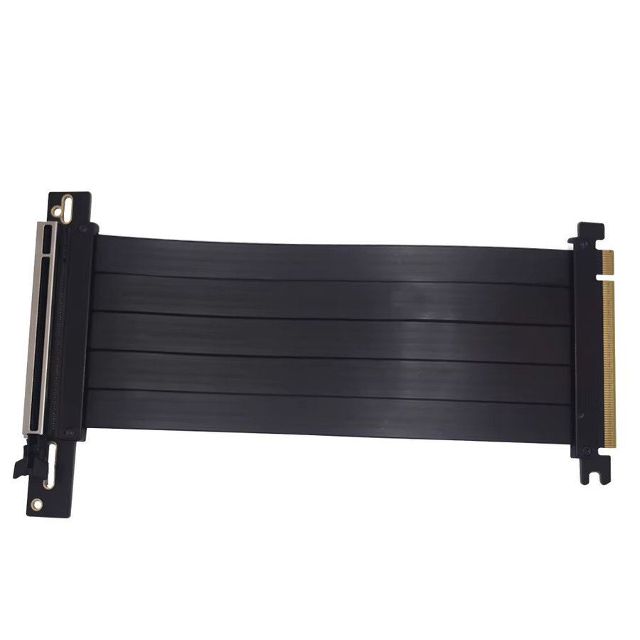 TISHRIC PCIe x16 Riser-Kabel für Grafikkarten, industriell geschirmt und flexibel, 90 Grad Winkel, in Schwarz oder Weiß - Bild 4