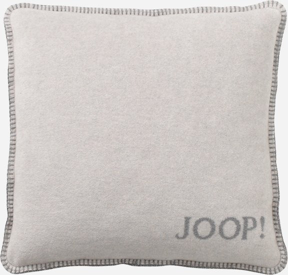 Joop Kissen Uni-Doubleface in Rauch/Graphit, quadratisch, Grau - Bild 1