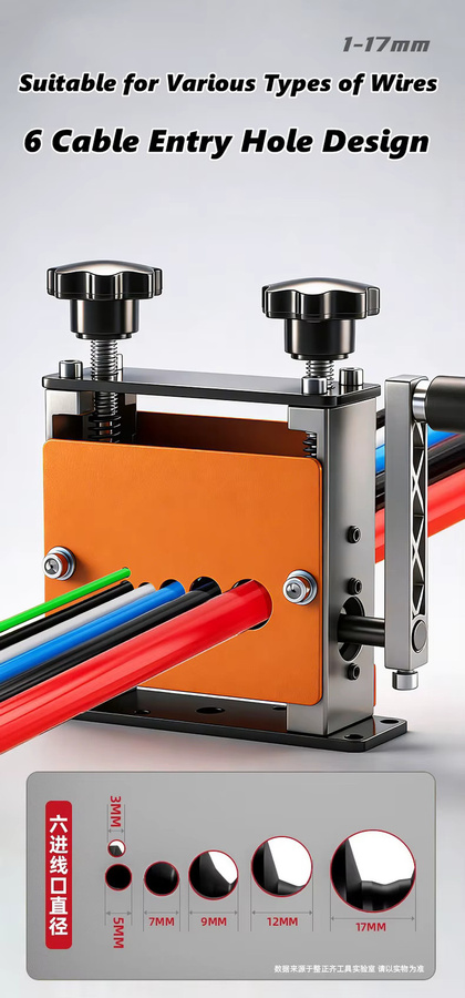 NIUXIANG Tragbare Drahtabisolierer Elektrische und Manuelle Abisoliermaschine für Kabel - Bild 4