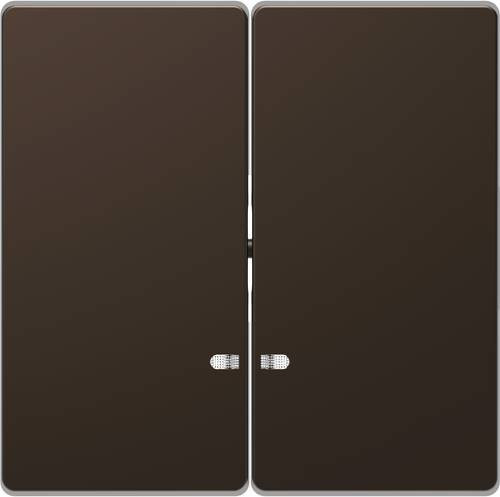 Merten Abdeckung Wechselschalter System Design in Mocca Braun MEG3420-6052 - Bild 1