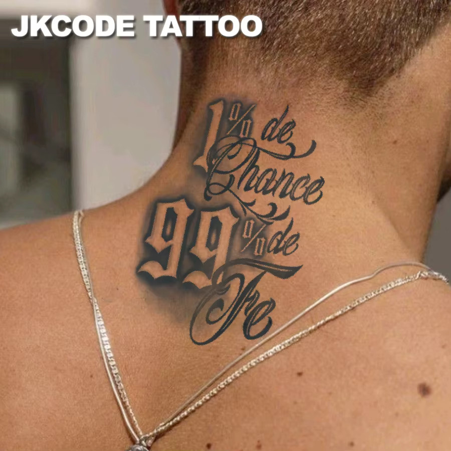 JKCODE TATTOO 2-teiliges Set temporäre Tattoo-Aufkleber, Löwenmuster - Bild 3