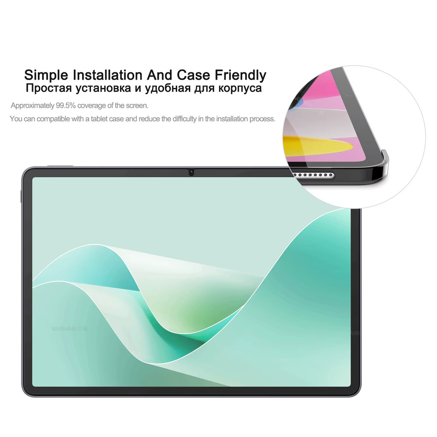2 Stück kratzfeste Displayschutzfolie aus gehärtetem Glas für Huawei MatePad 11,5 S 2024, transparent - Bild 5