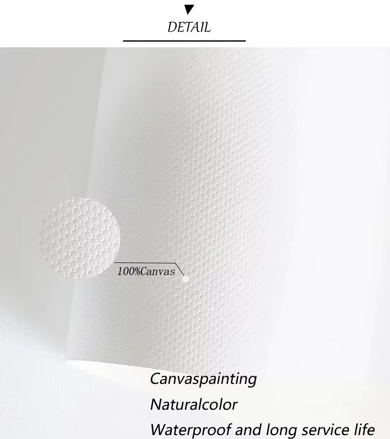 Potdemiel Abstrakte Leinwanddruck Poster Skandinavisches Design in Weiß für deine Wohnzimmer Dekoration - Bild 1