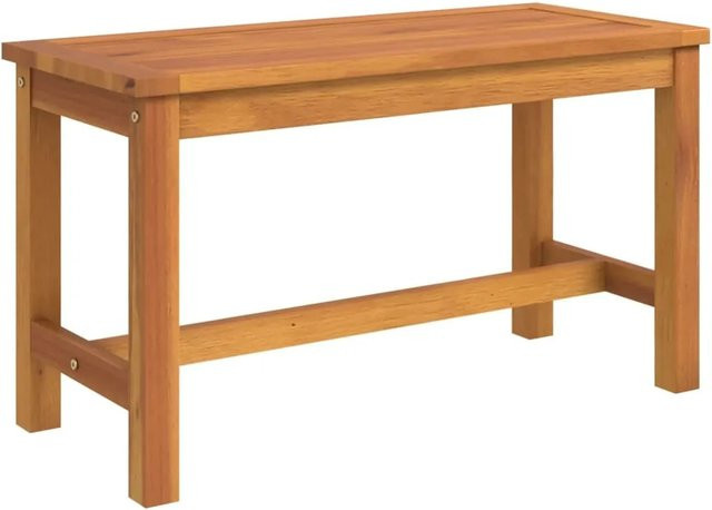 vidaXL Gartenbank aus geöltem Akazien-Massivholz in Braun, B/T/H: 110 x 35 x 45 cm - Bild 1