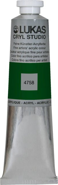Lukas Cryl Studio Acrylfarbe Grüne Erde in der Aluminiumtube 75ml - Bild 1