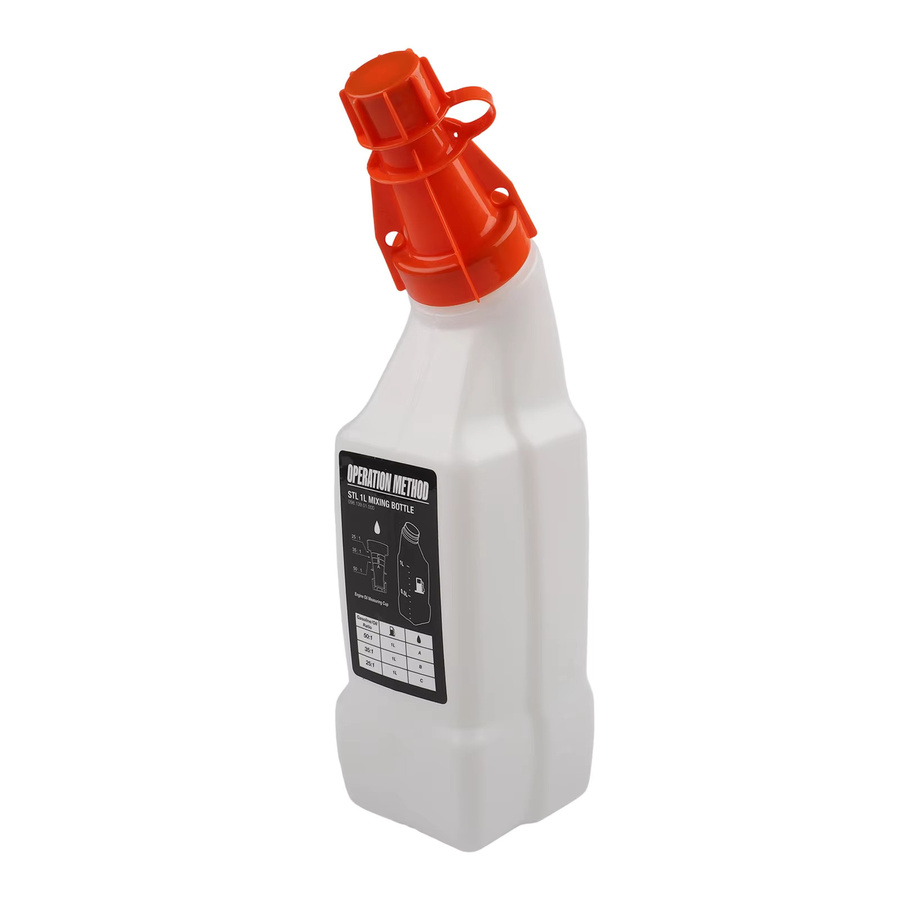 DAZZLEEX Kraftstoffmischflasche für 2-Takt-Gartengeräte in Weiß - Bild 2