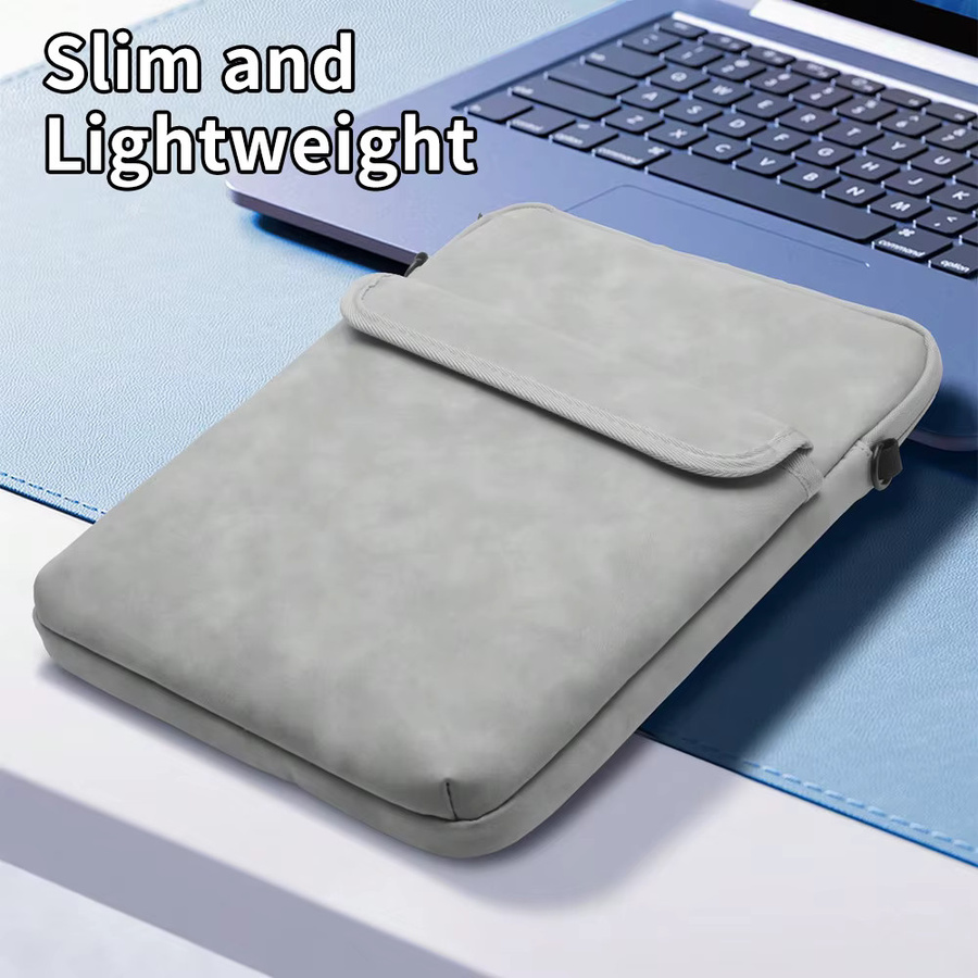 DANYCASE Schultertasche in Grau für iPad und Laptop passend für iPad Pro, Air und verschiedene Tablet-Modelle - Bild 4