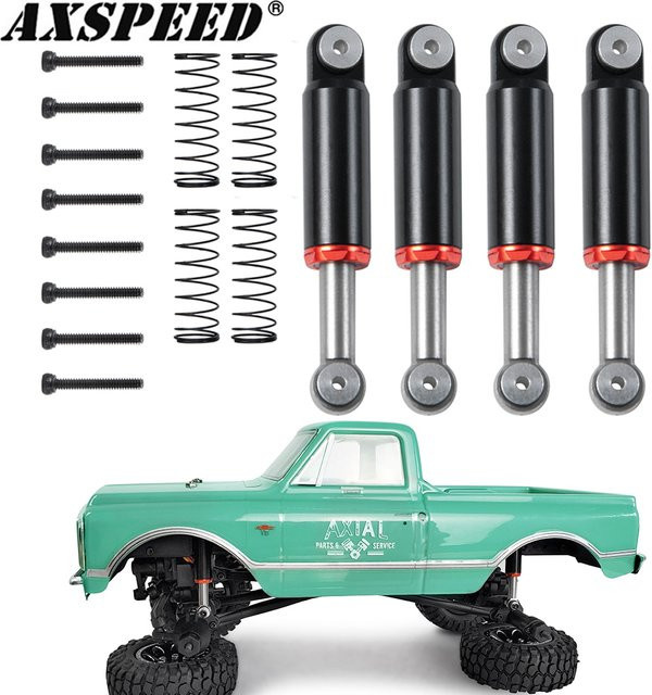 AXSPEED Stoßdämpfer, 4-teiliges Set, 32mm, Interne Feder, Metall, Schwarz - Bild 1
