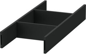Duravit Inneneinteilung Qatego Alu in Diamantschwarz Matt, B/T/H: 10,5 x 37,1 x 5,5 cm - Bild 1