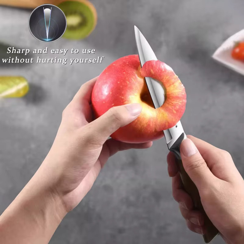 ALLWIN HOUSEWARE W Professionelles Obstmesser-Set aus Edelstahl für Obst und Gemüse - Bild 3