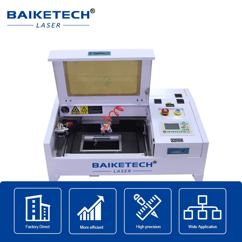 BAIKETECH CO2-Faserlasergravierer in Weiß zum Markieren von Batchnummern und Ablaufdaten auf Kosmetikbehältern, Metalldosen und kleinen Verpackungen - Bild 3