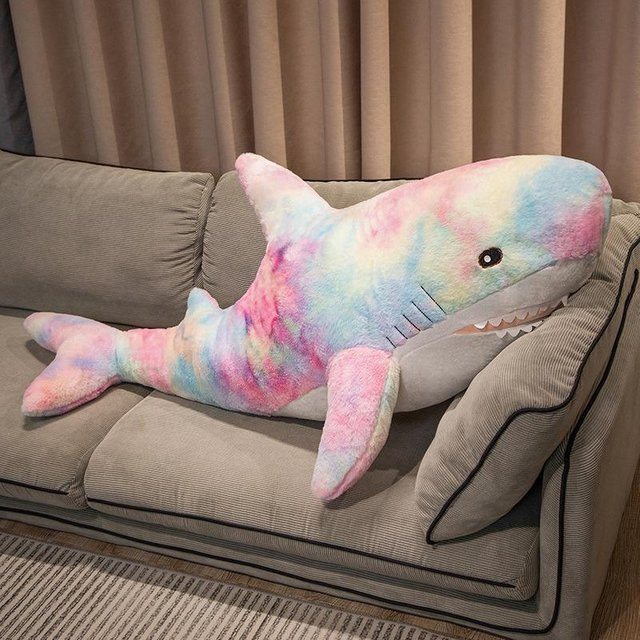 Yiran toy Regenbogenhai Plüschtier, Stofftier, 80cm, ab 3 Jahren - Bild 1