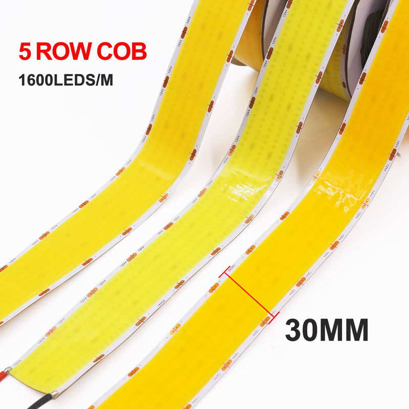 GAHADA COB-LED-Streifen warmweiß, ultrahell mit 1600 LEDs/m, selbstklebend, 12 V 24 V - Bild 5
