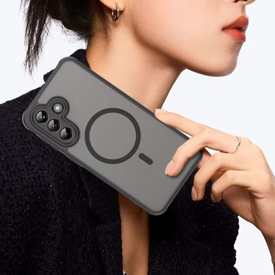 Ricestate Magnetische Armor-Hülle für Samsung Galaxy A16 A26 A36 A56 A57 A17 A37 in Schwarz mit MagSafe-Kompatibilität und stoßfestem Hartschalen-PC-Design - Bild 5