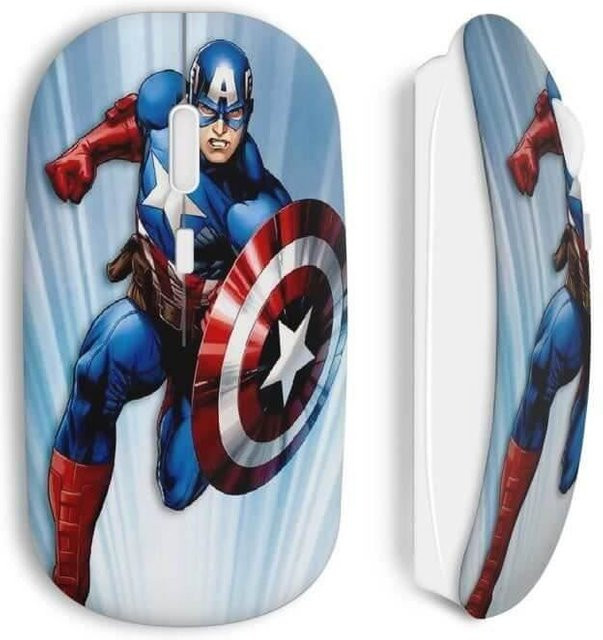 Advenger Kabellose Maus Captain America Design mit USB Wifi und optischem Sensor in Mehrfarbig - Bild 1