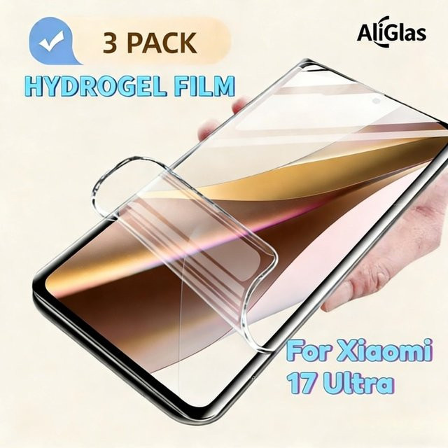 3er-Pack transparente Hydrogel-Displayschutzfolie für Xiaomi 17 Pro Max - Bild 1