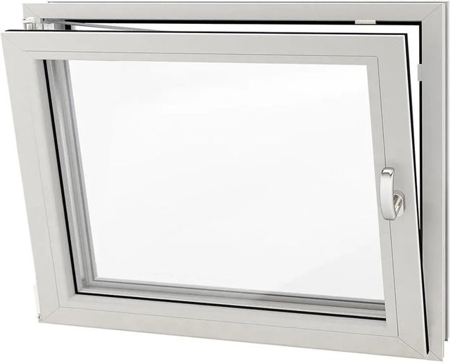 Roro Fenster Eco Kunststoff-Profil Weiß, B/H: 60 x 40 cm, DIN L, Dreh-Kipp-Funktion - Bild 1
