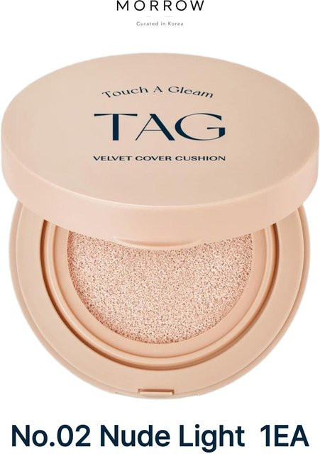 TAG Samt Cover Cushion Foundation, 15g, 02 Nude Light, Mattes Finish, SPF50+ - Bild 1
