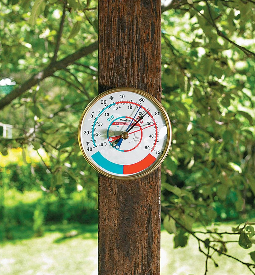 MeatChamp Indoor Outdoor Thermometer mit Wandzifferblatt für Haus, Garten und Gewächshaus - Bild 2