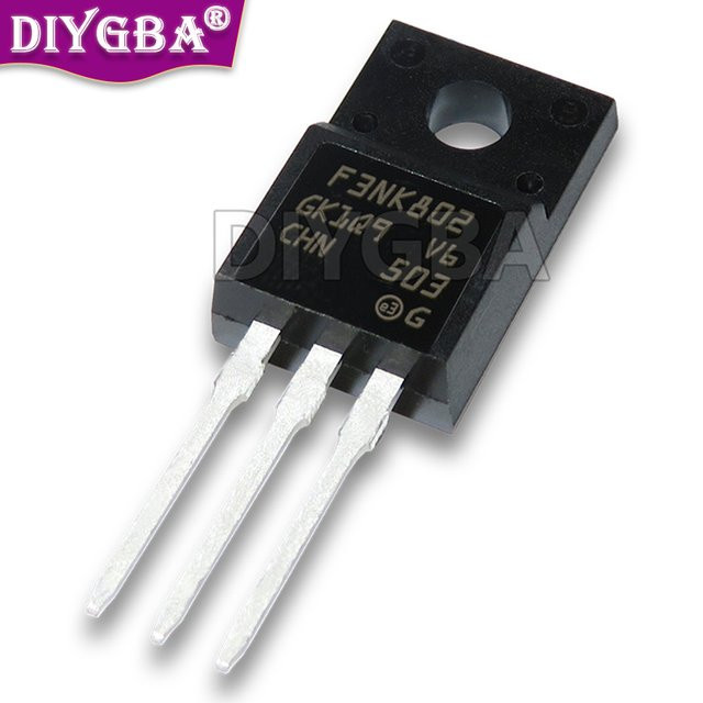 10 Stück DIYGBA STF24N60M2 N-Kanal MOSFET Chips in Schwarz - Bild 1