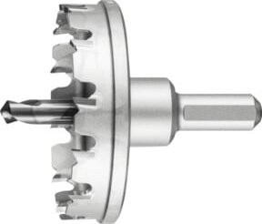 PFERD Hartmetall Lochsäge Universal in Silber mit Ø 68 mm und 12 mm Schaft-Durchmesser - Bild 1
