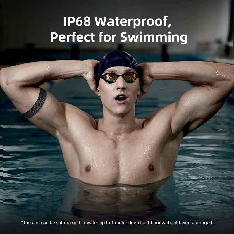 XOSS Beat Band Pro HRM Herzfrequenzmesser-Armband in Schwarz, IP68 wasserdicht, intelligenter Fitnesssensor für Radfahren, Laufen und Schwimmen - Bild 4