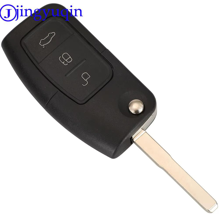 Jingyuqin Keyless Entry Fernbedienung Auto Schlüsselanhänger für Ford Focus Mondeo C Max S Max Galaxy Fiesta in Schwarz (315/433 MHz) - Bild 4