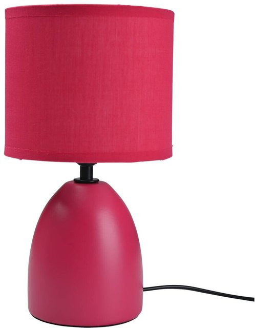 POCOline Tischleuchte Kushi aus Keramik in Pink mit E14 Fassung, B/T/H: 15 x 15 x 27 cm - Bild 1