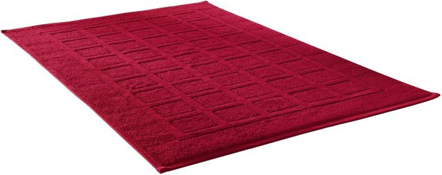 Dyckhoff Badvorlegerset Planet aus Bio Baumwolle, Rot, 3-tlg., Breite: 50 cm, Tiefe: 80 cm - Bild 1